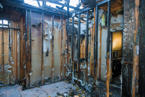 Professional Fire Damage Removal technician working in Glen Cove, NY
